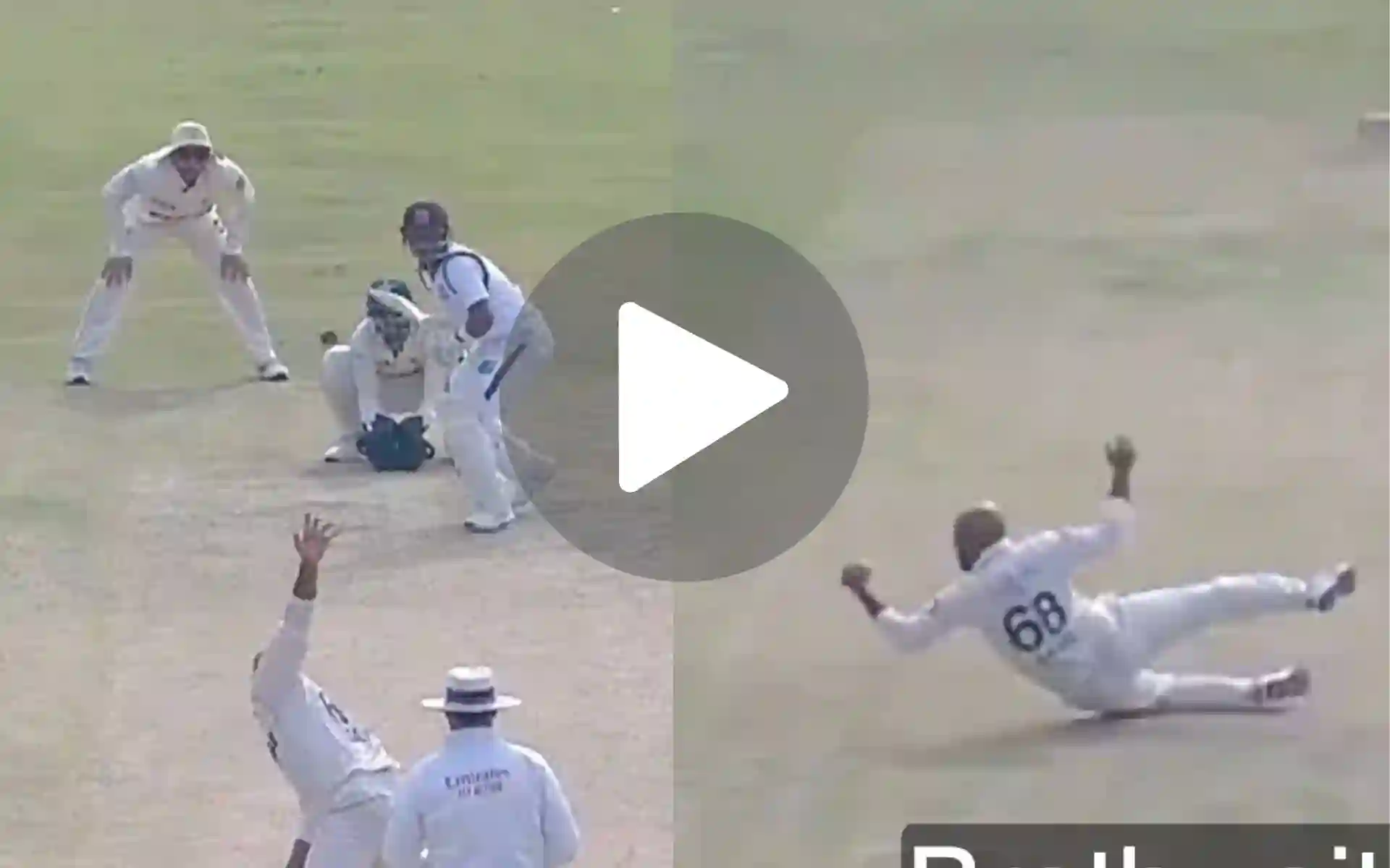 [Watch] Out Of This World! Sajid Khan Takes One-Handed Screamer Vs West Indies In 1st Test